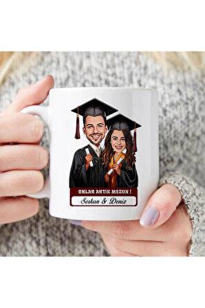 Sevgileye-Arkadaşa Özel Hediyelik|Kişiselleştirilebilir Karikatür Hediye Kupa Bardak