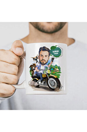 Sevgileye-Arkadaşa Özel Hediyelik|Kişiselleştirilebilir Karikatür Hediye Kupa Bardak