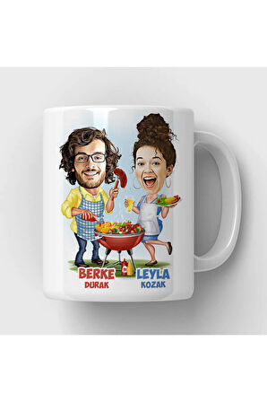 Sevgileye-Arkadaşa Özel Hediyelik|Kişiselleştirilebilir Karikatür Hediye Kupa Bardak