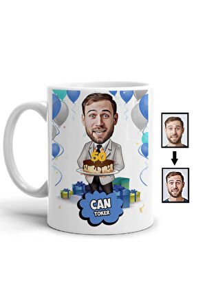 Sevgileye-Arkadaşa Özel Hediyelik|Kişiselleştirilebilir Karikatür Hediye Kupa Bardak