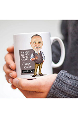 Sevgileye-Arkadaşa Özel Hediyelik|Kişiselleştirilebilir Karikatür Hediye Kupa Bardak