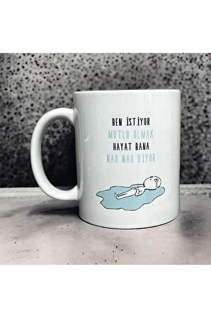 Sevgileye-Arkadaşa Özel Espirili Hediyelik|Kişiselleştirilebilir Komik Hediye Kupa Bardak