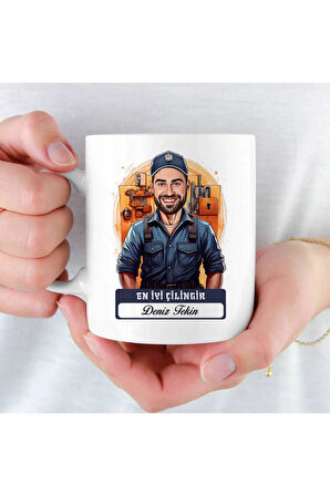 Mesleklere Özel Hediyelik|Kişiselleştirilebilir Çilingir Hediye Kupa Bardak