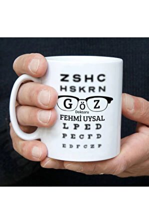 Mesleklere Özel Hediyelik|Kişiselleştirilebilir Göz Doktoru Hediye Kupa Bardak