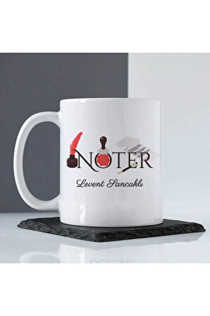 Mesleklere Özel Hediyelik|Kişiselleştirilebilir Noter Öğretmeni Hediye Kupa Bardak