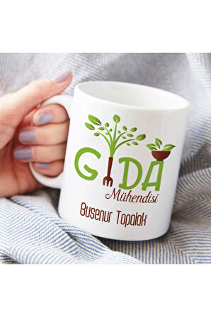 Mesleklere Özel Hediyelik|Kişiselleştirilebilir Gıda Mühendisi Hediye Kupa Bardak