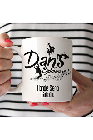 Mesleklere Özel Hediyelik|Kişiselleştirilebilir Dans Eğitmeni Hediye Kupa Bardak