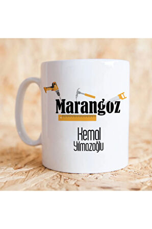 Mesleklere Özel Hediyelik|Kişiselleştirilebilir Marangoz Hediye Kupa Bardak