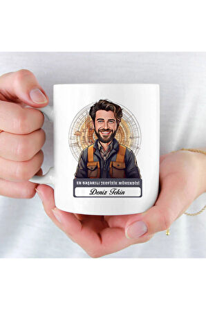 Mesleklere Özel Hediyelik|Kişiselleştirilebilir Jeofizik Mühendisi Hediye Kupa Bardak