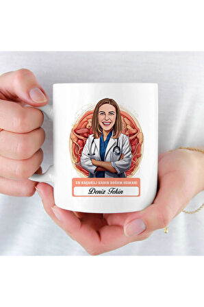 Mesleklere Özel Hediyelik|Kişiselleştirilebilir Kadın Doğum Uzmanı Hediye Kupa Bardak