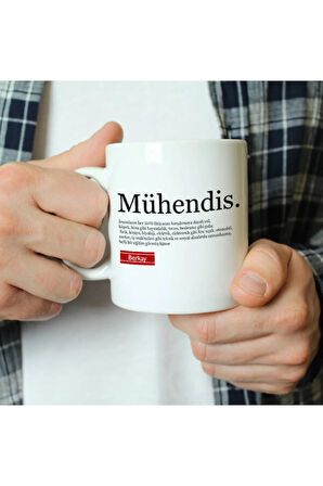 Mesleklere Özel Hediyelik|Kişiselleştirilebilir Mühendis Hediye Kupa Bardak