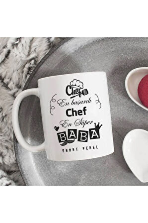 Mesleklere Özel Hediyelik|Kişiselleştirilebilir Şef-Aşçı Hediye Kupa Bardak