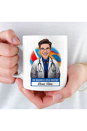 Mesleklere Özel Hediyelik|Kişiselleştirilebilir Aile Hekimi Doktor Hediye Kupa Bardak
