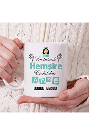 Mesleklere Özel Hediyelik|Kişiselleştirilebilir Hemşire-Anne Hediye Kupa Bardak
