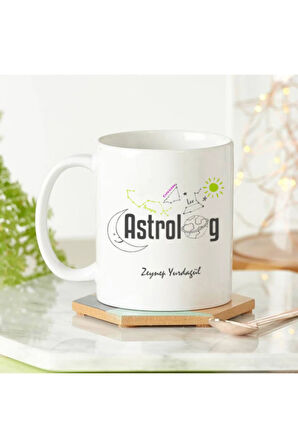 Mesleklere Özel Hediyelik|Kişiselleştirilebilir Astrolog Hediye Kupa Bardak