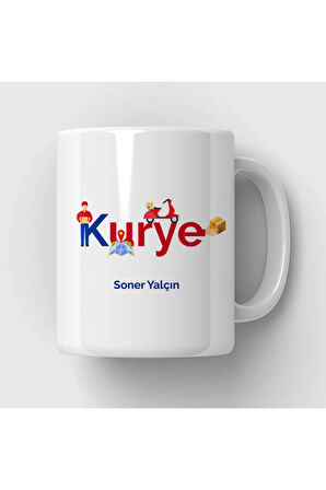 Mesleklere Özel Hediyelik|Kişiselleştirilebilir Kurye Hediye Kupa Bardak