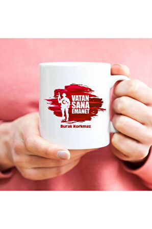 Mesleklere Özel Hediyelik|Kişiselleştirilebilir Uzman Çavuş-Asker Hediye Kupa Bardak