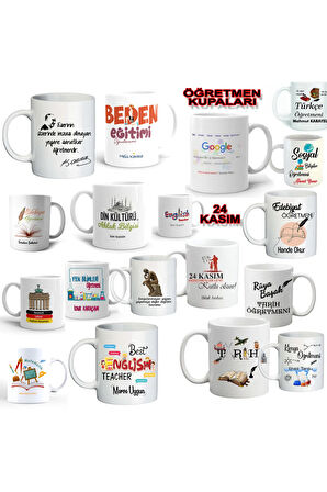 Öğretmenler Günü Özel|Bütün Öğretmenler İçin Kişiselleştirilebilir Hediye Kupa Bardak