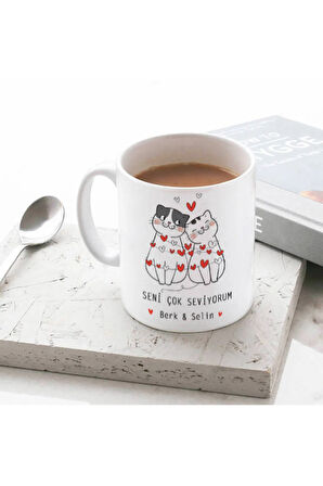 Sevgililer Gününe Özel| Kişiselleştirilebilir Sevgiliye Hediye Kupa Bardak