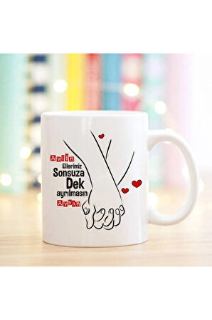 Sevgililer Gününe Özel| Kişiselleştirilebilir Sevgiliye Hediye Kupa Bardak
