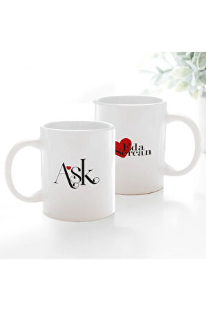 Sevgililer Gününe Özel| Kişiselleştirilebilir Sevgiliye Hediye Kupa Bardak