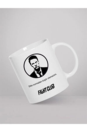 Dizi-Film Hayranlarına Özel| Hediyelik Fight Club Baskılı Kupa Bardak