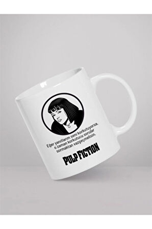 Dizi-Film Hayranlarına Özel| Hediyelik Pulp Fiction Baskılı Kupa Bardak