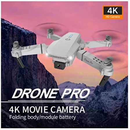 Ozmik E88 Pro Mini Drone Quadcopter Wifi Fpv Drones ile geniş açı Hd 4K kamera yüksekliği RC