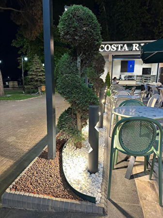 Liva Alüminyum Modern Oval Bahçe Aydınlatması