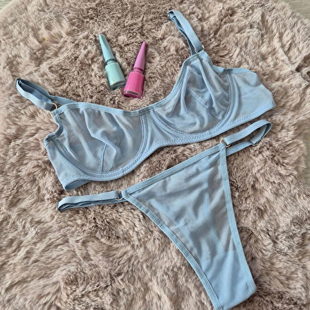 Bralet Sütyen Takımı ( Sütyen & Tanga ) Iç Çamaşırı Takımı