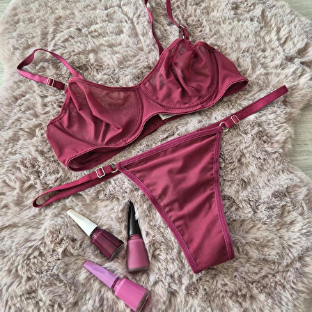 Bralet Sütyen Takımı ( Sütyen & Tanga ) Iç Çamaşırı Takımı