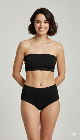 Kadın 3'lü Süper Yüksek Bel Lazer Kesim Külot iz Yapmaz