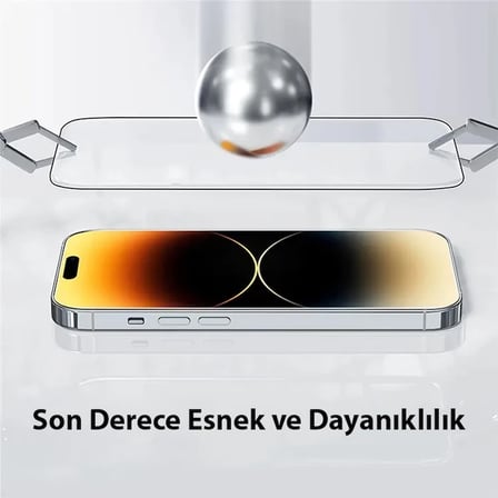 Baseus Corning iPhone 15 Plus Full Koruma Eye-Protection Tempered Cam Ekran Koruyucu-(5775) — Renk: 