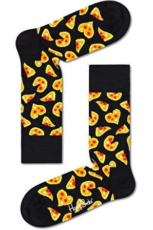 zetro ÖZEL SERİ İTHAL PIZZA LOVE TEMALI UNISEX ÇORAP (HEDİYE PAKETLİ GÖNDERİM)