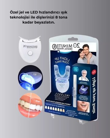 Beyazlatma Kalemli LED Diş Parlatma Seti