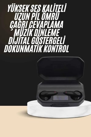 Kulak İçi Bluetooth Kulaklık Rgb Işıklı Çift Mikrofonlu iOS/Android Uyumlu BT 5.2 Yeni Nesil
