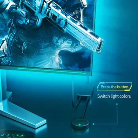 Mobil Oyun Aksesuarı Game Light RGB Esnek Oyuncu Pc LED Şerit Işık 5W15 m Siyah