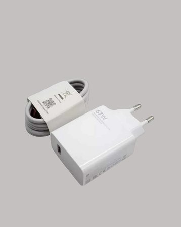 Güvenli ve Hızlı Şarj İçin 67W Turbo Adaptör Type-C Kablo ile