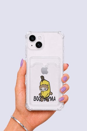 iPhone 13 Kartlıklı Boş Yapma Desenli Kılıf