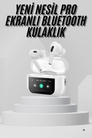 Dokunmatik Ekranlı Air Pro 2 ANC Kulaklık Kablosuz Çok Fonksiyonlu