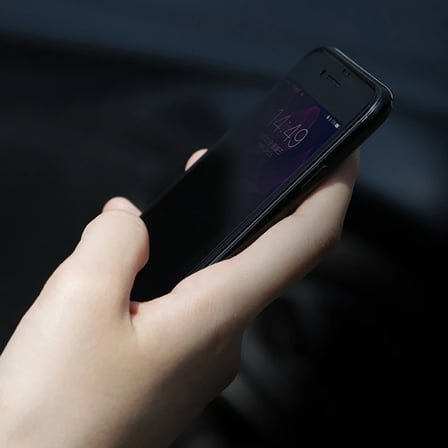 KUULAA İPhone 6S-6 Plus 3d Full Privacy Gizlilik Kırılmaz Cam Ekran Koruyucu-(5775) — Renk: Siyah