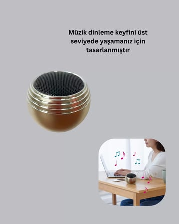 Taşınabilir Bluetooth Hoparlör Yüksek Ses Kaliteli Mini Tasarım Yeni Nesil