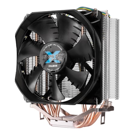ZALMAN CNPS9X OPTIMA 12cm Fan CPU Kule Tipi Hava Soğutma Beyaz Led 4 adet Bakır Isı Borusu (AMD ve INTEL Tüm işlemciler ile uyumlu)(1923)