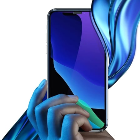 Baseus İPhone XS-X 5.5 Ekran Koruyucu Full Anti Blue Light Tempered Cam Ekran Koruyucu 2 A-(5775) — 