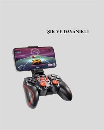 Android Uyumlu Gamepad X3 Game Stick Oyun Kolu Bluetooth Bağlantılı