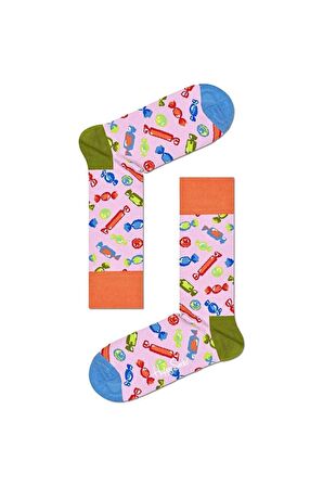 zetro ÖZEL SERİ İTHAL ŞEKERLEME DESENLİ CANDY SOCKS TEMALI UNISEX ÇORAP