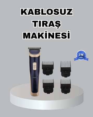 Çelik Bıçaklı Unisex Şarjlı Tıraş Makinesi – Sessiz Motor Kablosuz ve Ayarlanabilir
