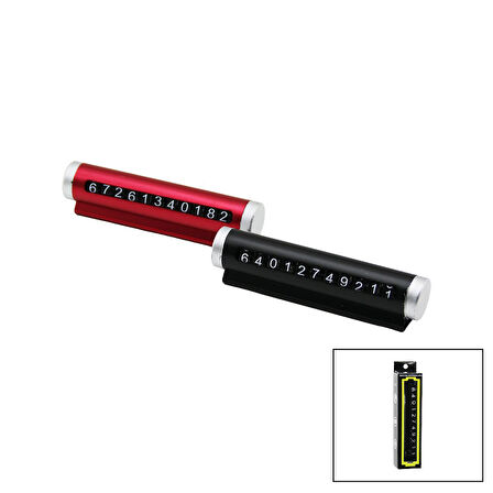 RENKLİ KROM OTO- ARAÇ PARK TELEFON NUMARATÖR RAKAM ÇEVİRME ÇUBUKYPŞ.MONTAJ (4767)