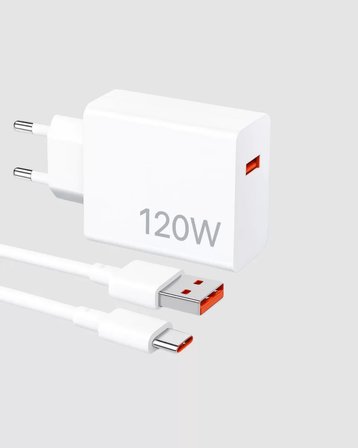 Turbo 120W Hızlı Şarj Cihazı Type-C Kablolu