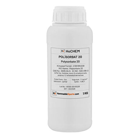 Hochem Polisorbat 20 | Polysorbate 20 - 1 kg